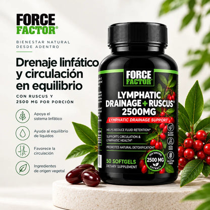 LYMPHATIC DRAINAGE + RUSCUS - SIÉNTETE MÁS LIGERO, CADA DÍA.